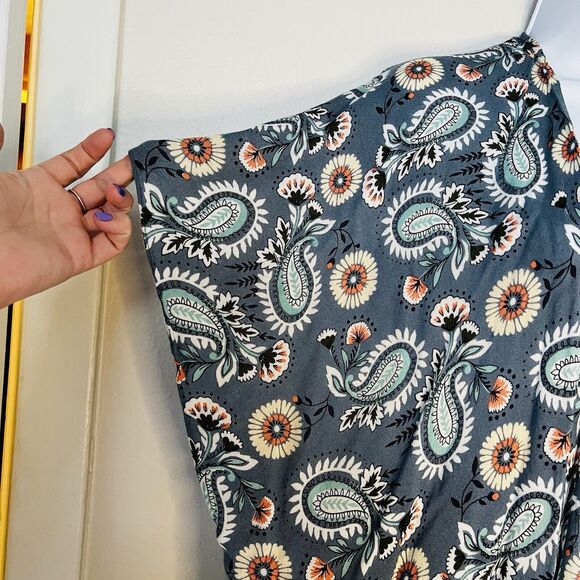 Loft Kimono One Size Spring Floral Print Open Lightweight Light Blue Modal - Picture 5 of 8